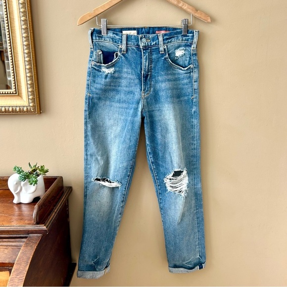 Anthropologie Pilcro The Selvedge Vintage Straight Jeans Distressed Size 27 - Picture 3 of 12